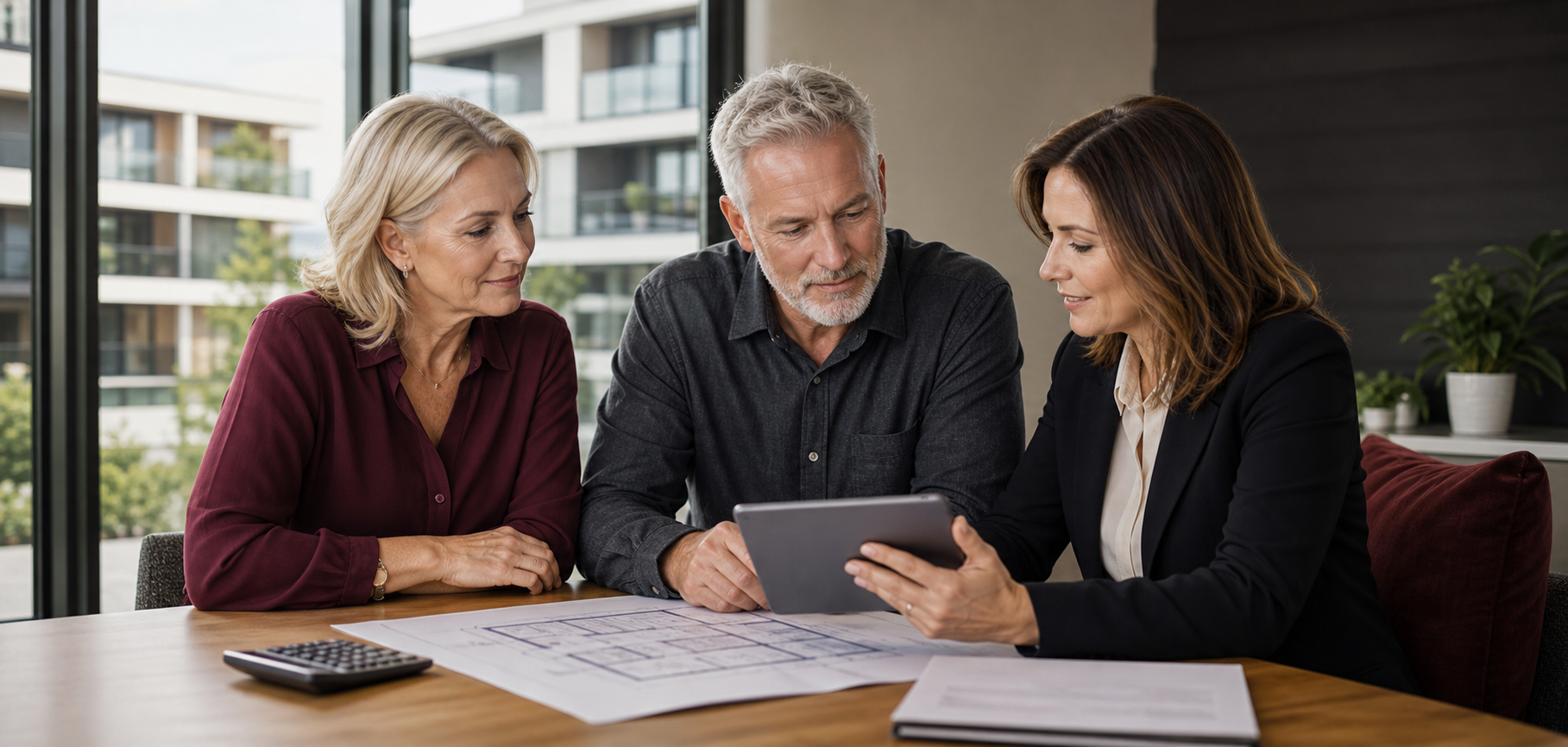 SMSF trustees reviewing a property-loan structure with an adviser